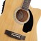 Ashthorpe Full-Size Thinline Cutaway Acoustic Electric Guitar Package with 10 Watt Amp